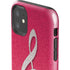 Pink Glitter Music Note iPhone 11 Impact Case