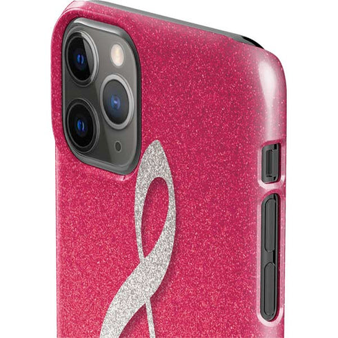 Pink Glitter Music Note iPhone 11 Pro Lite Case