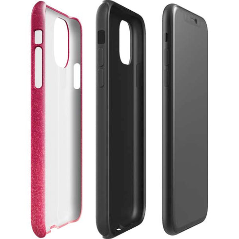 Pink Glitter Music Note iPhone 11 Pro Max Impact Case