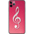 Pink Glitter Music Note iPhone 11 Pro Max Skin