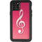 Pink Glitter Music Note iPhone 11 Pro Max Waterproof Case