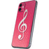 Pink Glitter Music Note iPhone 11 Skin