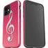 Pink Glitter Music Note iPhone 12 Impact Case