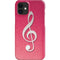 Pink Glitter Music Note iPhone 12 Mini Lite Case