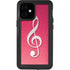 Pink Glitter Music Note iPhone 12 Mini Waterproof Case