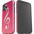 Pink Glitter Music Note iPhone 12 Pro Max Impact Case