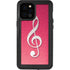 Pink Glitter Music Note iPhone 12 Pro Max Waterproof Case