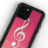 Pink Glitter Music Note iPhone 12 Pro Waterproof Case