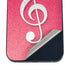 Pink Glitter Music Note iPhone 12 Skin
