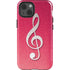 Pink Glitter Music Note iPhone 13 Impact Case