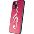 Pink Glitter Music Note iPhone 13 Mini Skin