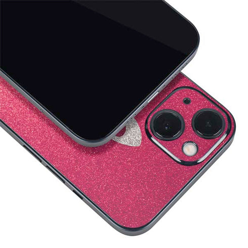 Pink Glitter Music Note iPhone 13 Mini Skin