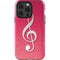 Pink Glitter Music Note iPhone 13 Pro Impact Case