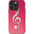 Pink Glitter Music Note iPhone 13 Pro Impact Case