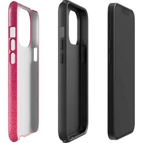 Pink Glitter Music Note iPhone 13 Pro Impact Case