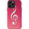 Pink Glitter Music Note iPhone 13 Pro Max Impact Case