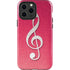 Pink Glitter Music Note iPhone 13 Pro Max Impact Case