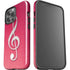 Pink Glitter Music Note iPhone 13 Pro Max Impact Case