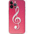 Pink Glitter Music Note iPhone 13 Pro Max Skin
