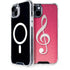 Pink Glitter Music Note iPhone 15 Plus MagSafe Case