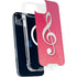 Pink Glitter Music Note iPhone 14 Plus MagSafe Case
