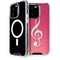 Pink Glitter Music Note iPhone 15 Pro MagSafe Case