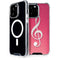 Pink Glitter Music Note iPhone 14 Pro Max MagSafe Case