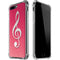Pink Glitter Music Note iPhone 7/8 Plus Clear Case