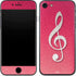 Pink Glitter Music Note iPhone 7 Skin