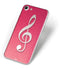 Pink Glitter Music Note iPhone 7 Skin
