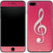 Pink Glitter Music Note iPhone 8 Plus Skin
