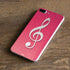 Pink Glitter Music Note iPhone 8 Plus Skin