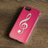 Pink Glitter Music Note iPhone 8 Pro Case