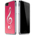 Pink Glitter Music Note iPhone SE (2nd & 3rd Gen) Clear Case