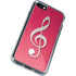 Pink Glitter Music Note iPhone SE (2nd & 3rd Gen) Clear Case