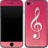 Pink Glitter Music Note iPhone SE (2nd & 3rd Gen) Skin
