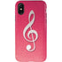 Pink Glitter Music Note iPhone X Pro Case