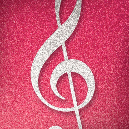 Pink Glitter Music Note iPhone X Pro Case