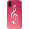 Pink Glitter Music Note iPhone XR Pro Case