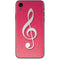 Pink Glitter Music Note iPhone XR Skin