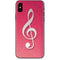 Pink Glitter Music Note iPhone XS Max Skin