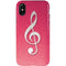 Pink Glitter Music Note iPhone XS Pro Case