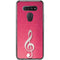 Pink Glitter Music Note LG K51/Q51 Clear Case