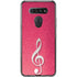 Pink Glitter Music Note LG K51/Q51 Clear Case