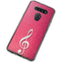Pink Glitter Music Note LG K51/Q51 Clear Case