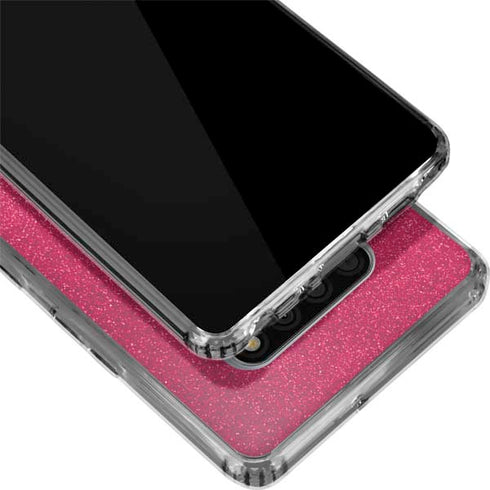 Pink Glitter Music Note LG Stylo 6 Clear Case