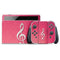 Pink Glitter Music Note Nintendo Switch OLED (2021) Skin