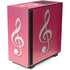 Pink Glitter Music Note NZXT H510 Compact ATX Mid-Tower Case Skin