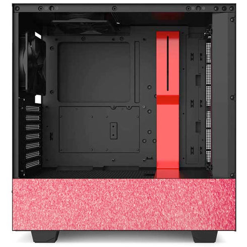Pink Glitter Music Note NZXT H510 Compact ATX Mid-Tower Case Skin