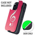 Pink Glitter Music Note Otterbox Defender iPhone Skin